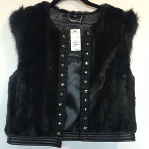Brand New! Faux fur vest